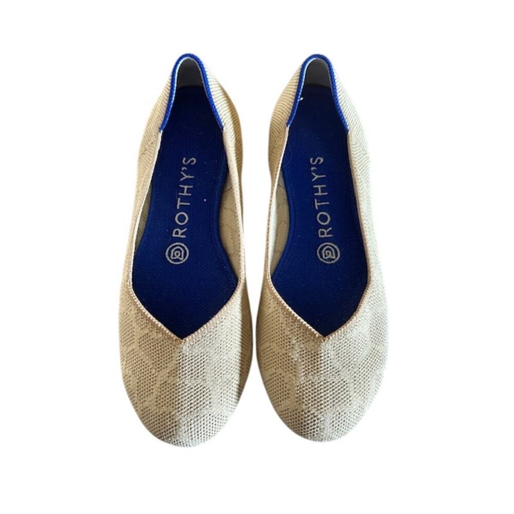 Rothy’s Women’s Flat Shoes - Size 6.5  Sahara Gold Giraffe Sustainable & Stylish